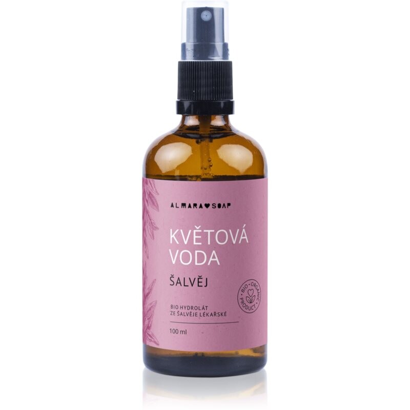 Almara Soap Kvetová Voda Šalvia pleťová voda pre mastnú a problematickú pleť 100 ml
