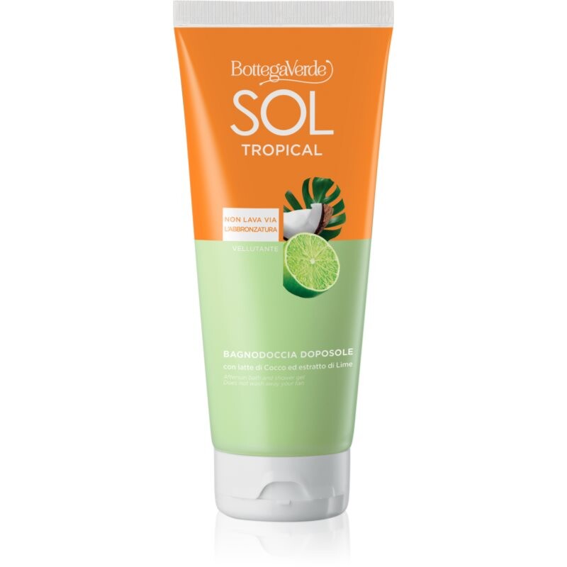 Bottega Verde Sol Cocco Lime sprchový a kúpeľový gél po opaľovaní 200 ml
