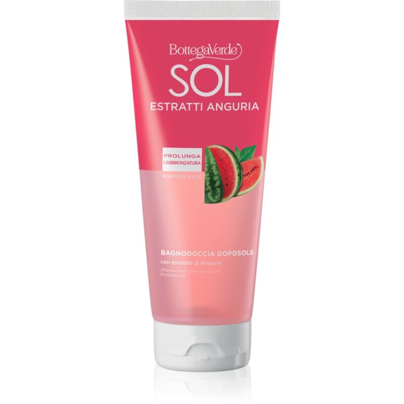 Bottega Verde Sol Estratti upokojujúci kúpeľový a sprchový gél na predĺženie doby opálenia 200 ml