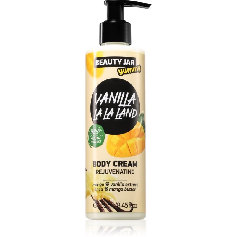 Beauty Jar Yummy Vanilla La La Land omladzujúci krém na telo 250 ml