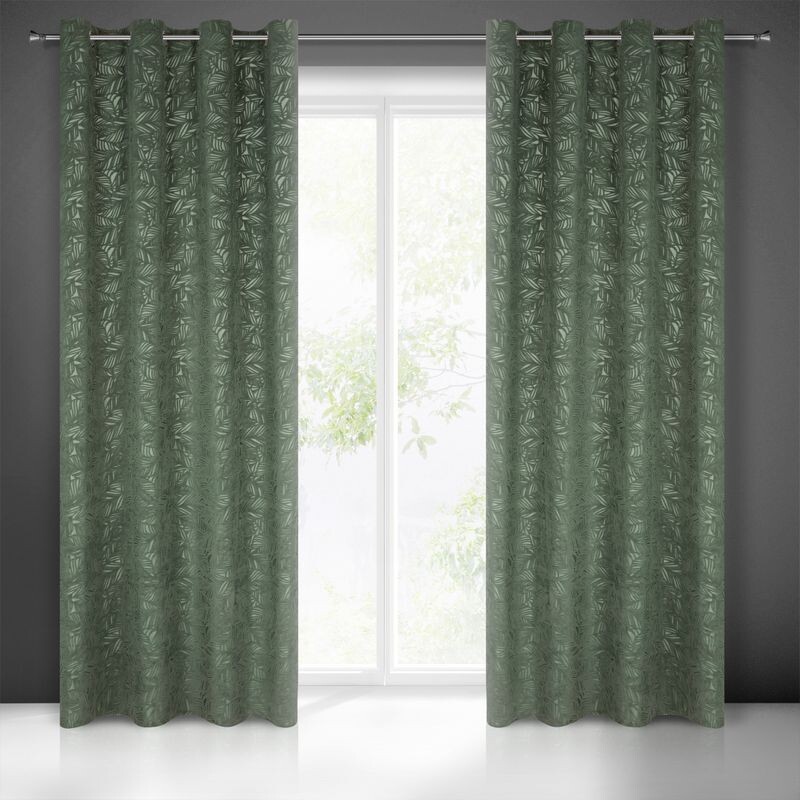 ArtFir Tieniaci záves OCTAVIA K | tmavá mint 140 x 250 cm