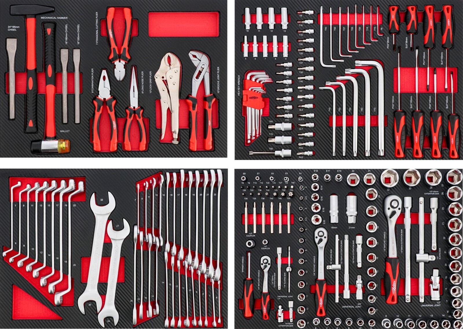 Kompletná sada náradia pre dielenský vozík 79156