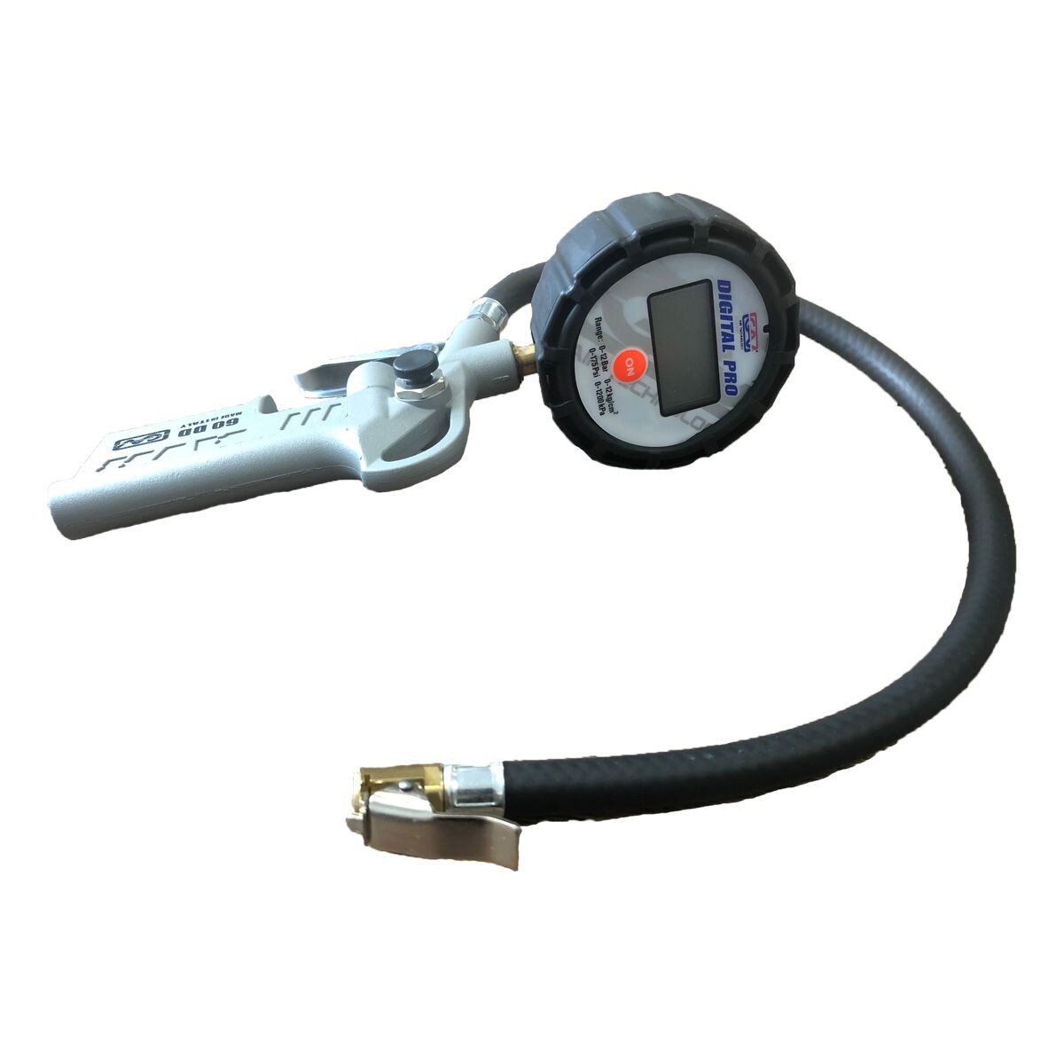 Profesionálna pištoľ na nafukovanie s digitálnym manometrom