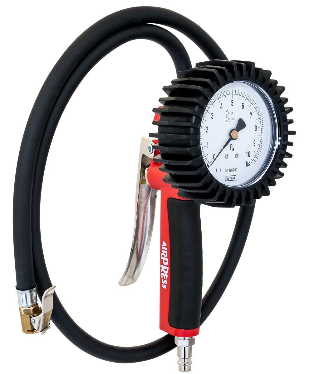 Profesionálna pištoľ na nafukovanie s manometrom a hadicou 1 m
