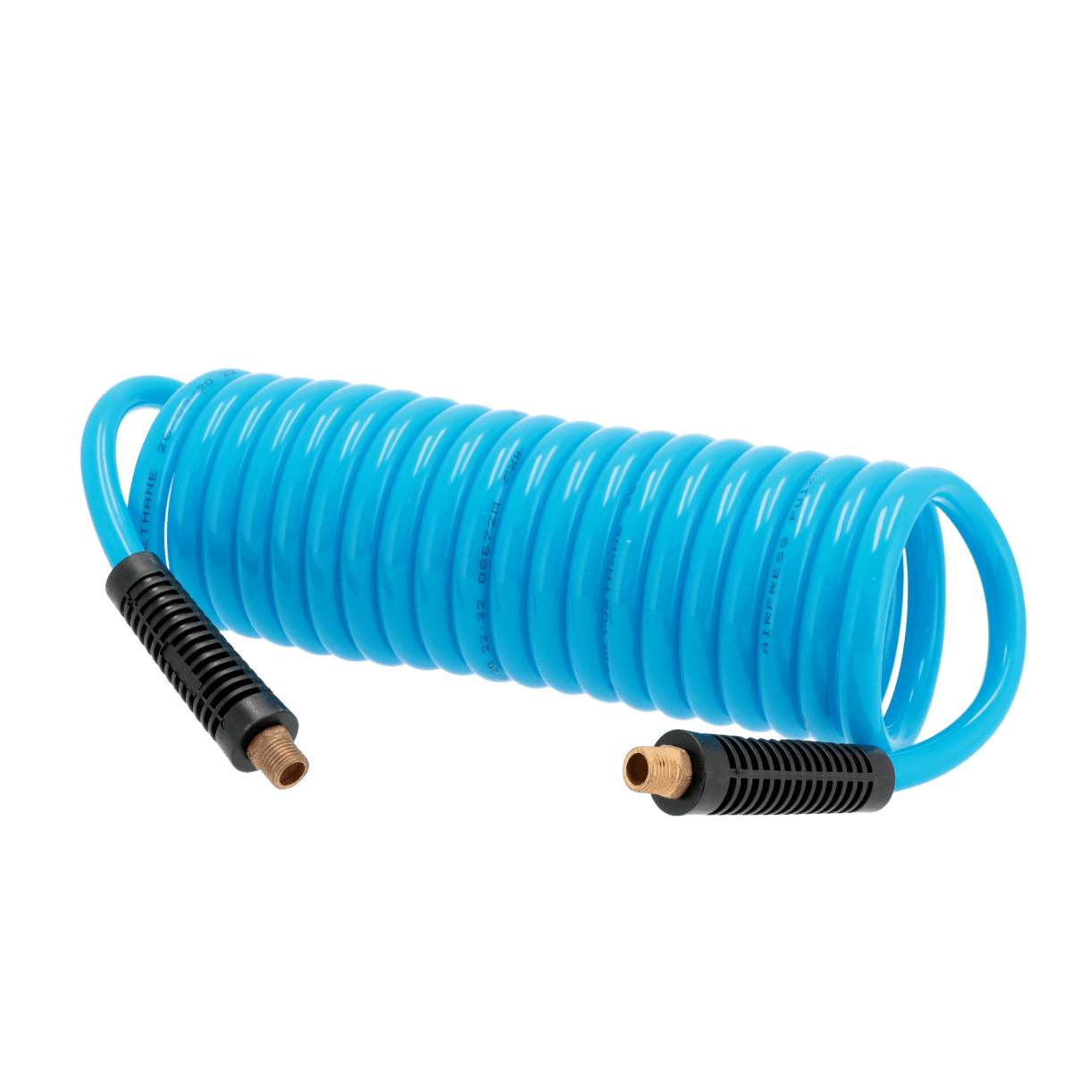 Špirálová hadica PU 12mm x8mm - 5m, zakončenie závit v-z 1/4