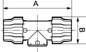 Trojcestný ventil fi 63 mm 2