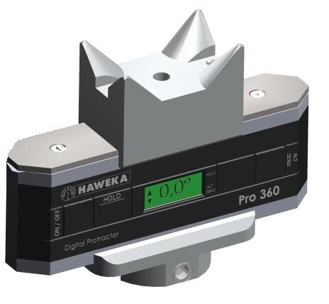 Haweka angle meter for measuring suspension inclination of Mercedes