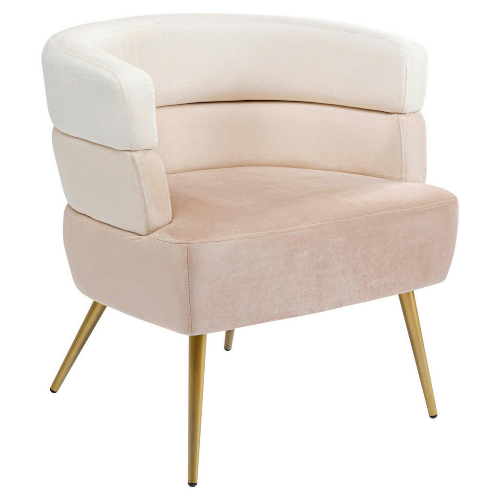 Kare-Design KOKTAILOVÉ KRESLO, textil, krémová, béžová