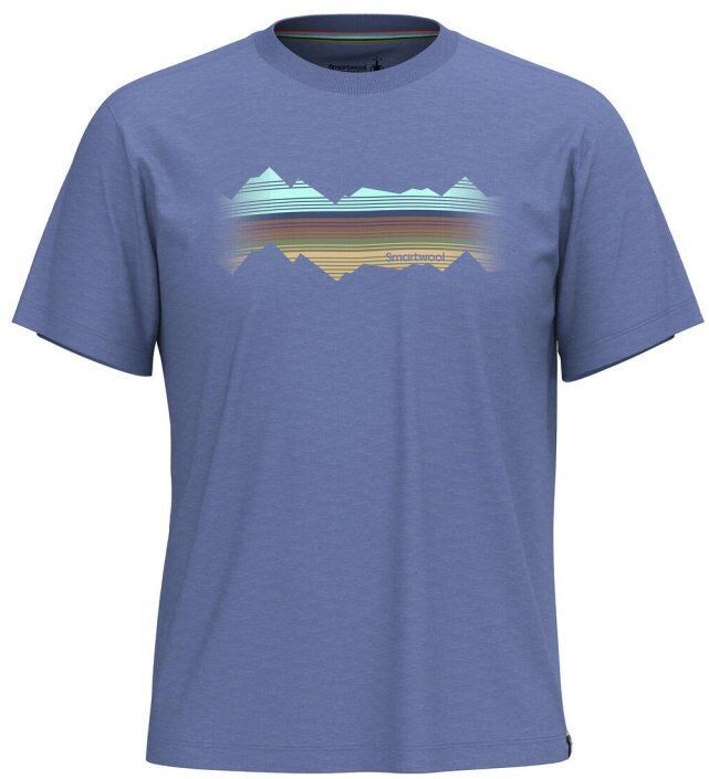 Smartwool MOUNTAIN HORIZON SHORT SLEEVE GRAPHIC T nightfall blue Veľkosť: S