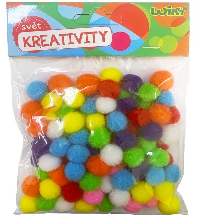 Pom-pom guličky 100ks