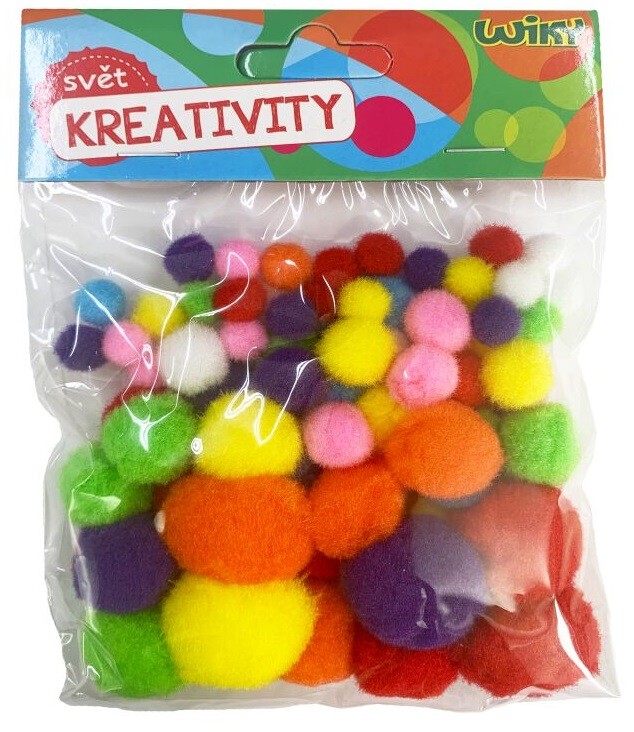 Pom-pom guličky 80ks