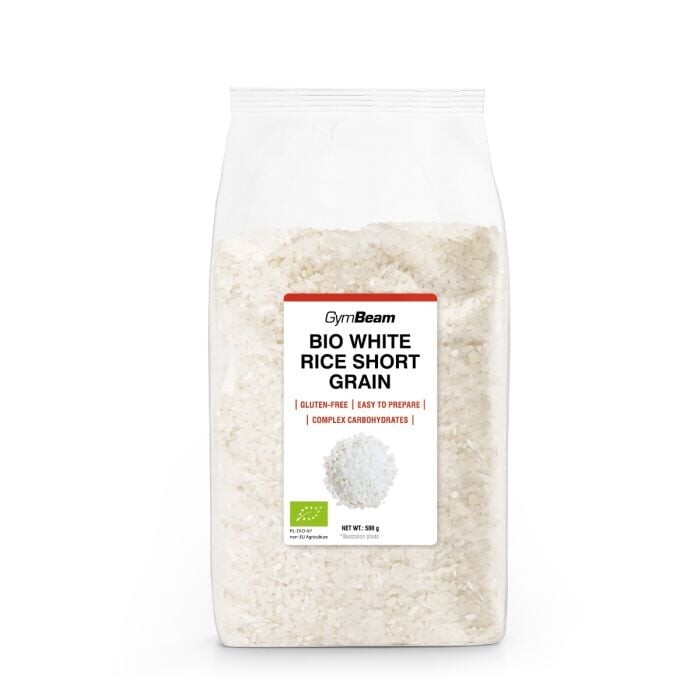 GymBeam BIO Biela Guľatozrnná ryža 500 g