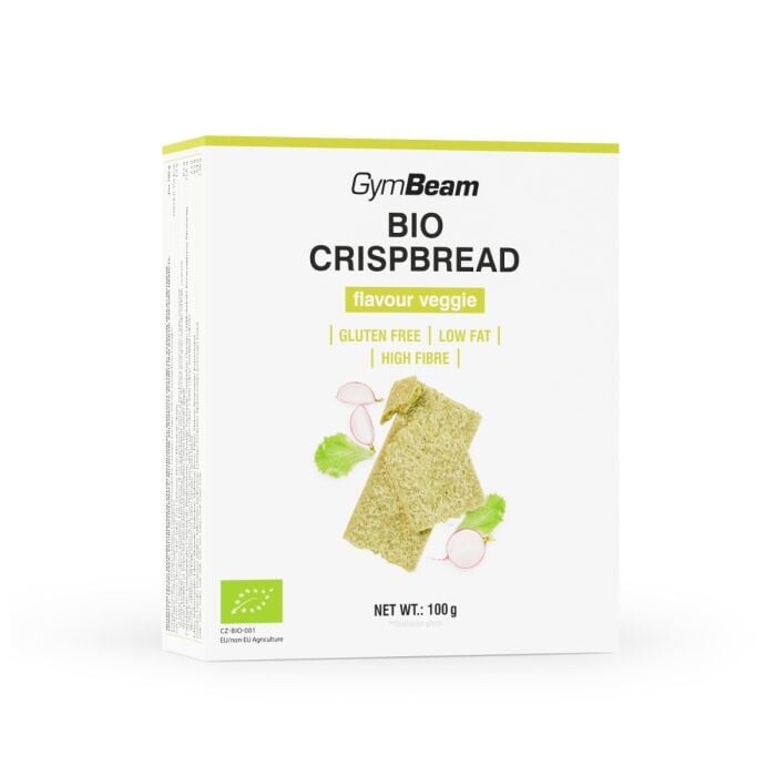 GymBeam BIO Knäckebrot 100 g zeleninový mix