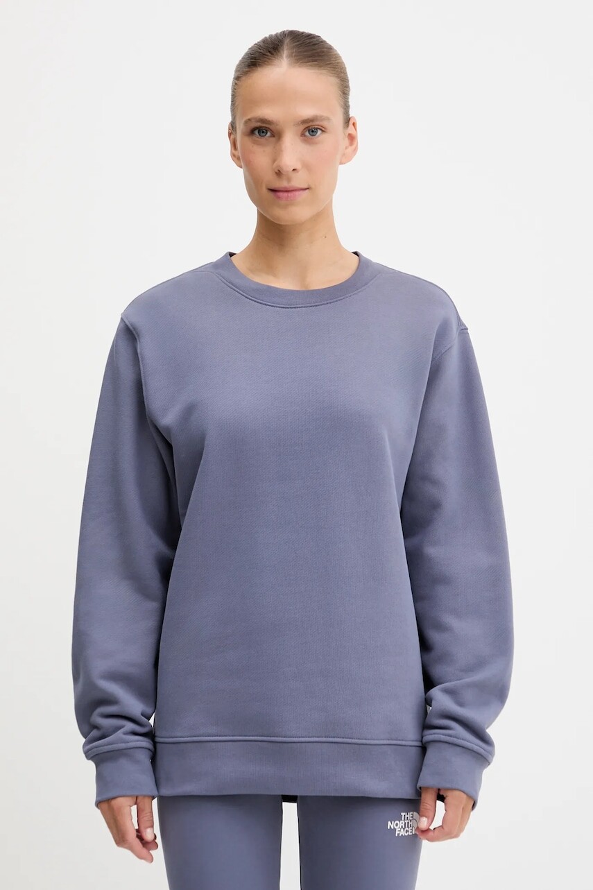 Bavlnená mikina The North Face Dome Relaxed fialová farba, jednofarebná, NF0A8EU4BTR1