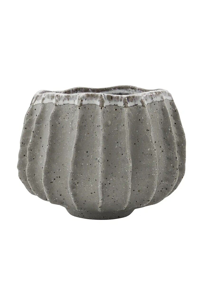Kvetináč House Doctor HDShell 14 cm šedá farba