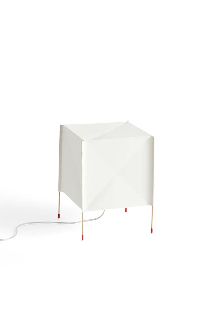Led stolná lampa HAY Paper Cube 21,5 x 21,5 x 30,5 cm biela farba