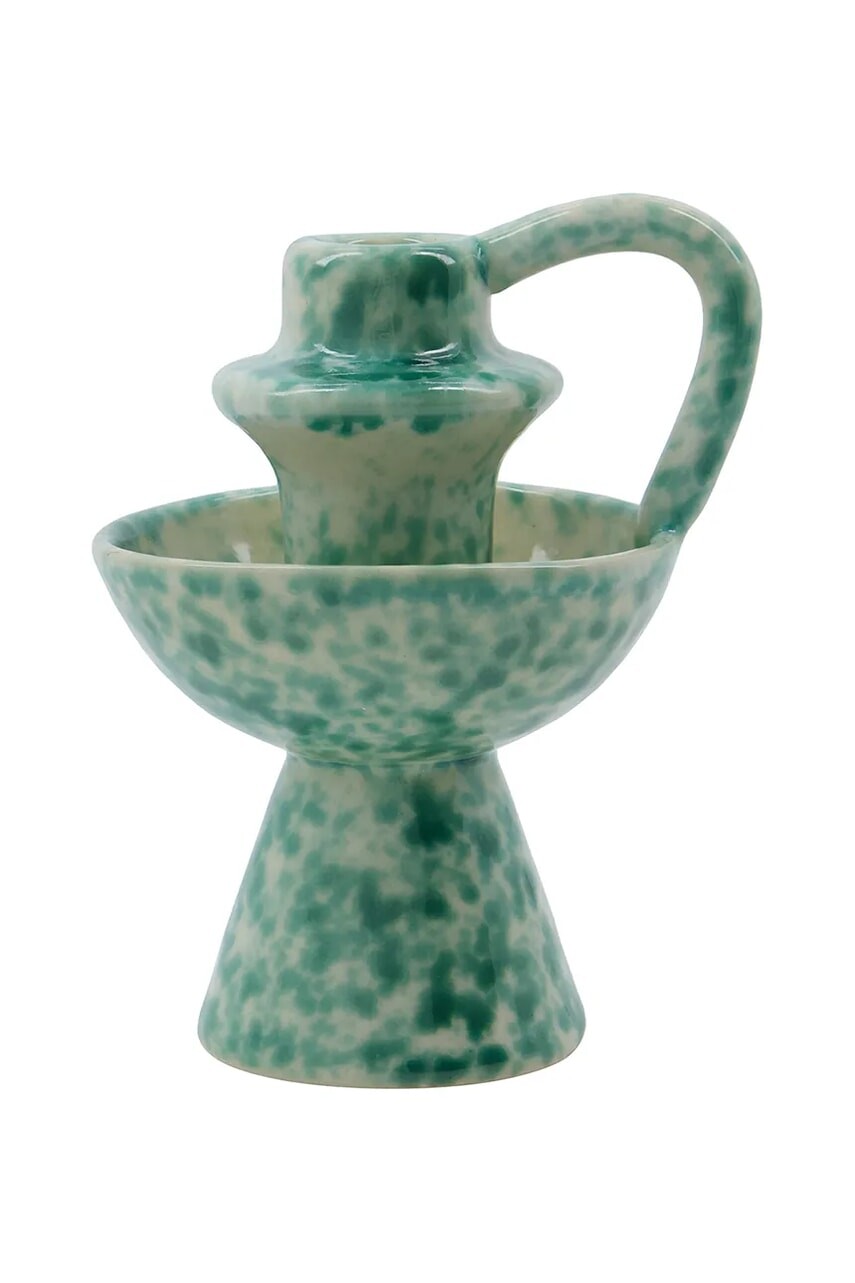 Dekoračný svietnik House Doctor HDDiva 14 cm tyrkysová farba