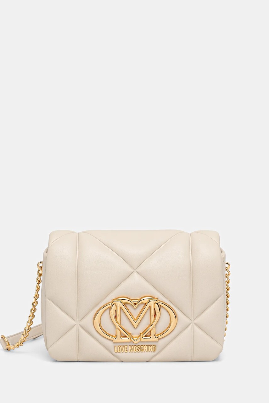 Kabelka Love Moschino béžová farba, JC4084PP1NLC0110