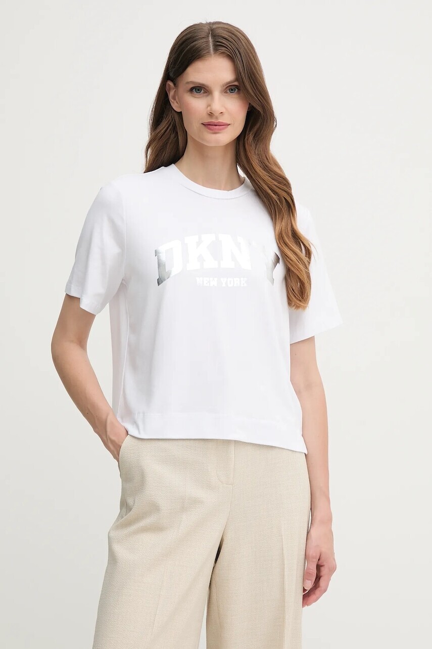 Tričko Dkny dámske, biela farba, P52HAXTG