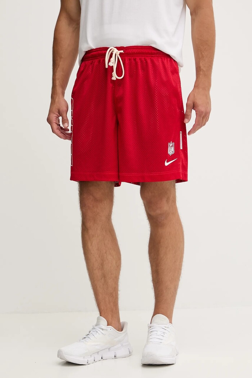 Obojstranné šortky Nike Kansas City Chiefs červená farba, 03BF-041Y-7G-N9J