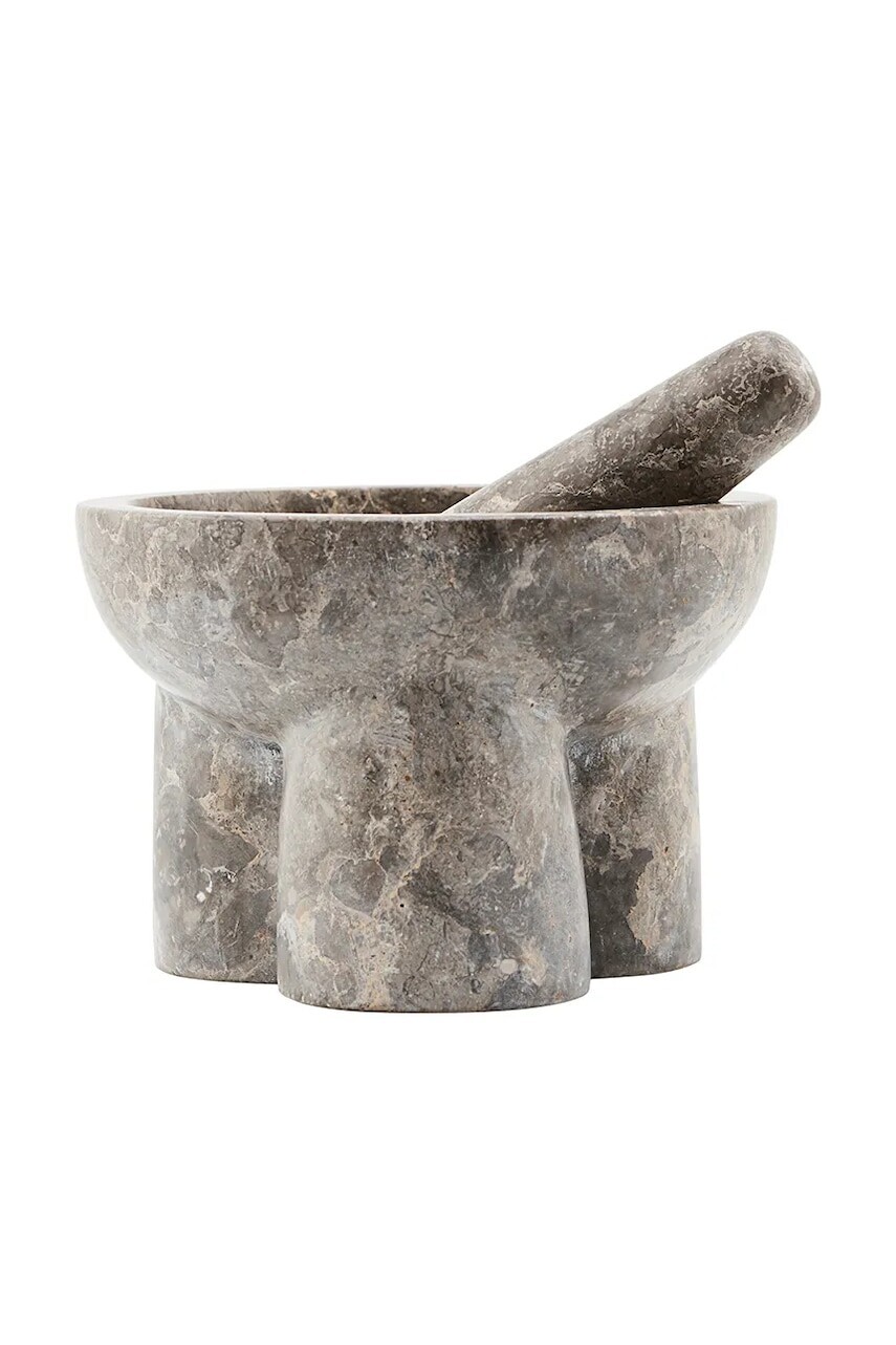 Mažiar s tĺčikom House Doctor HDKult 12 cm šedá farba