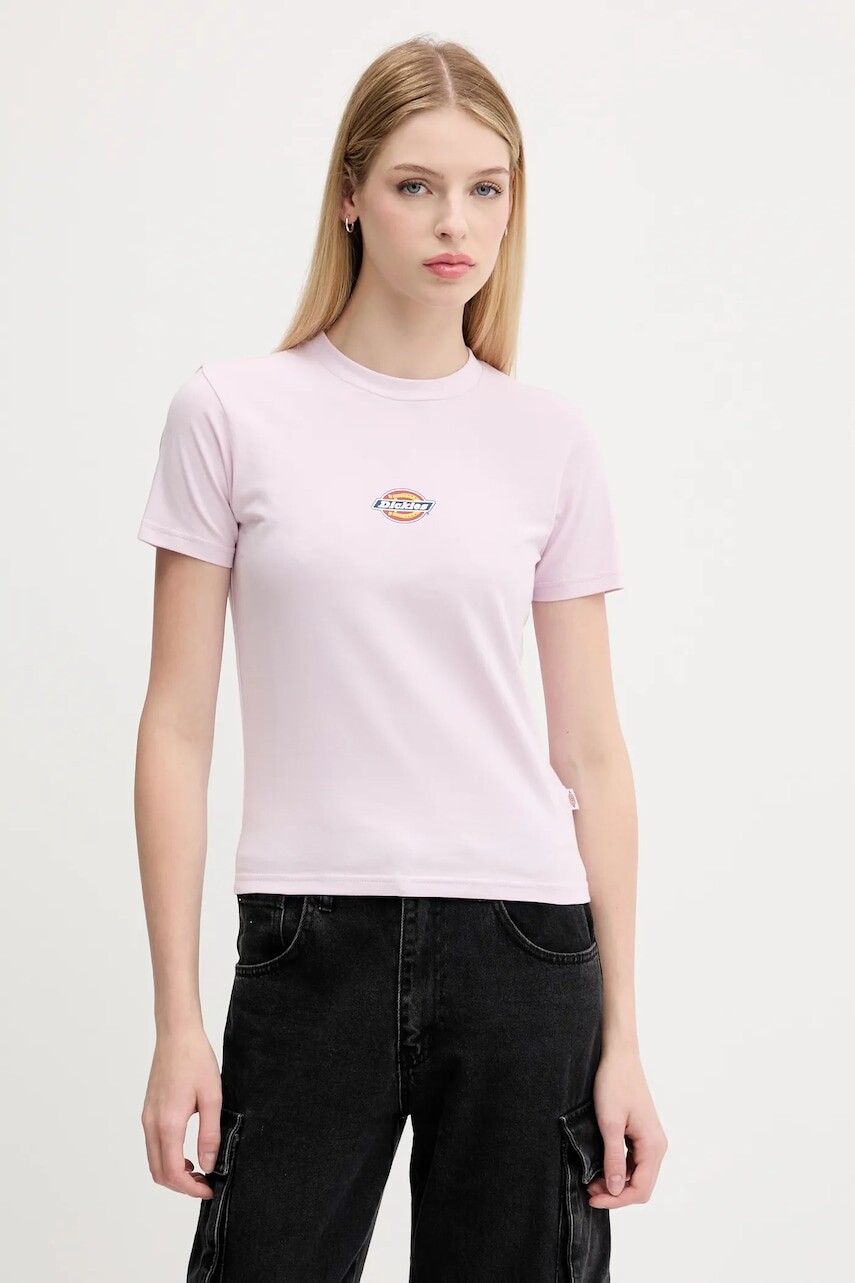 Tričko Dickies dámske, ružová farba, DK0A4ZAO