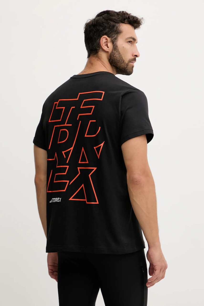 Športové tričko adidas TERREX čierna farba, jednofarebné, JM6401