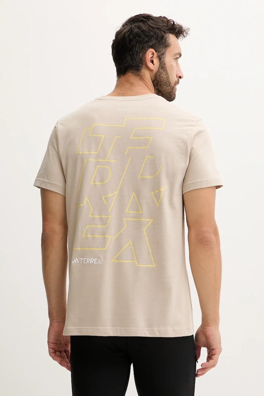 Športové tričko adidas TERREX béžová farba, jednofarebné, JM6400