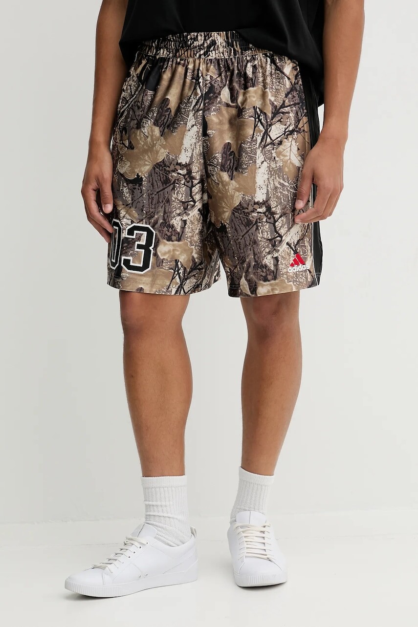 Šortky adidas Originals OG Camo Short béžová farba, KD6259