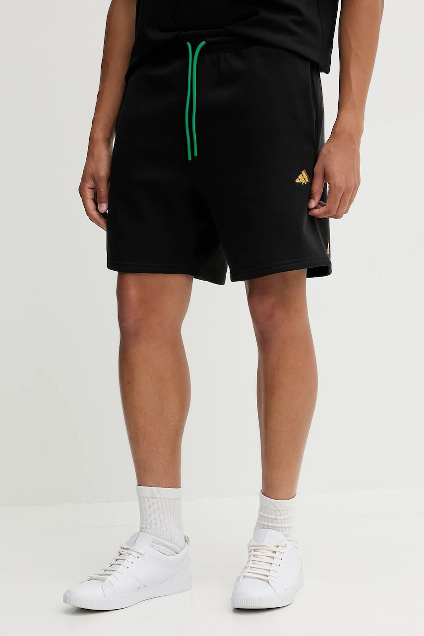 Bavlnené šortky adidas Fortnite čierna farba, JV7963