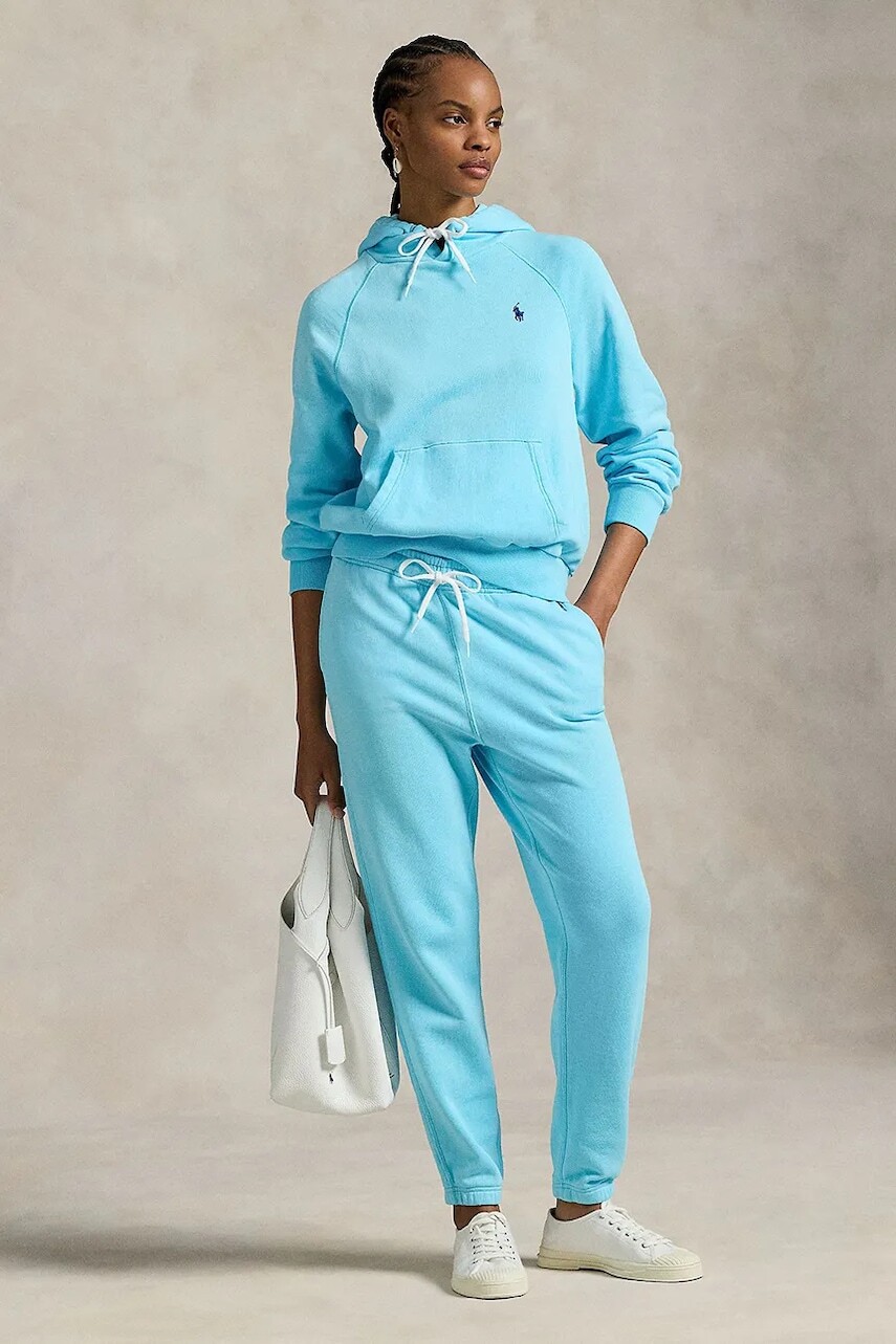 Tepláky Polo Ralph Lauren tyrkysová farba, jednofarebné, 211971694