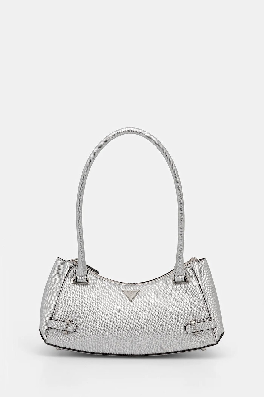 Kabelka Guess ROSALBA strieborná farba, HWMY96 57170