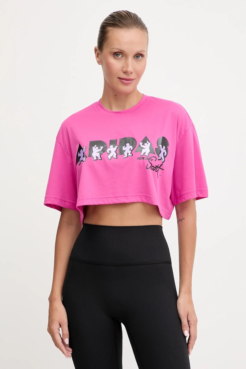 Tréningové tričko adidas Performance PRIDE ružová farba, JL7612