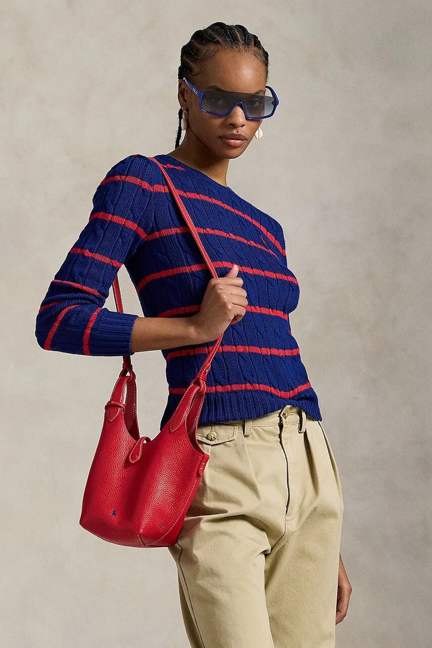 Bavlnený sveter Polo Ralph Lauren modrá farba, ľahký, 211972119