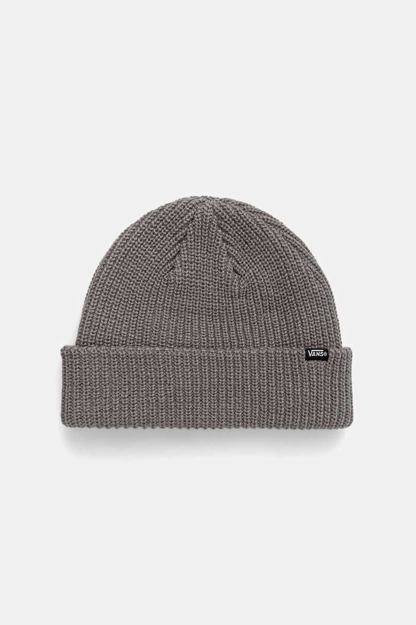 Detská čiapka Vans Core Basic Cuff Beanie šedá farba, VN000Q1GHTG1