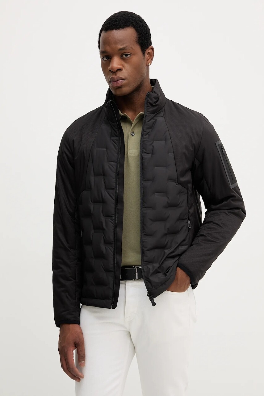 Páperová bunda BOSS Green čierna farba, prechodná, 50541054