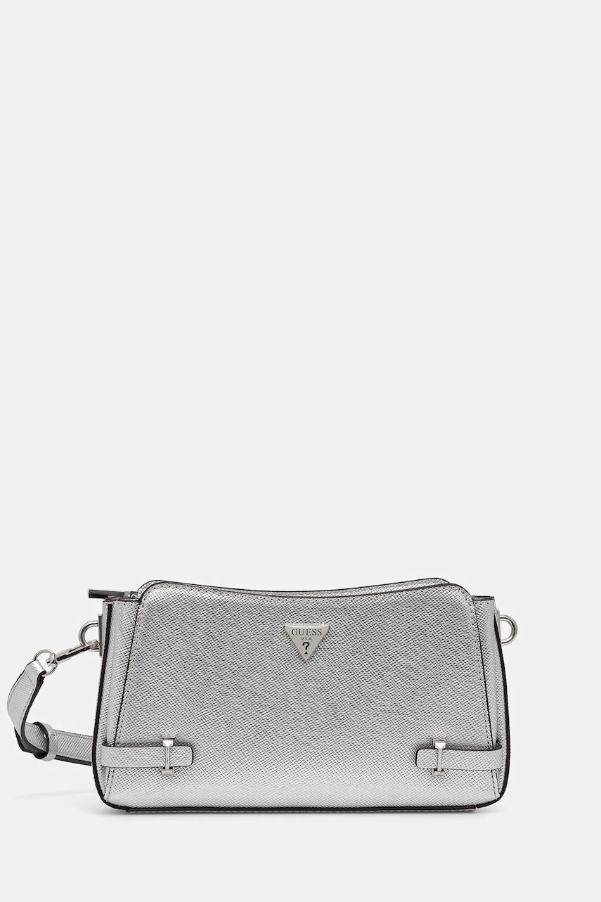 Kabelka Guess ROSALBA strieborná farba, HWMY96 57120