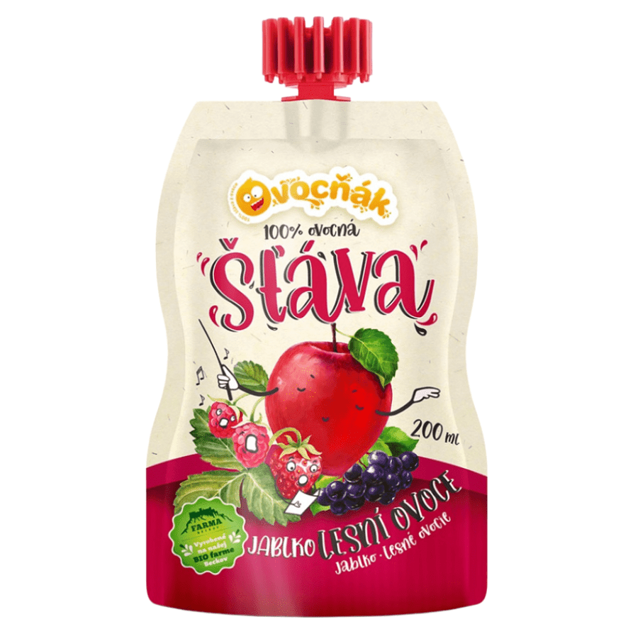 OVOCŇÁK Mušt jablko a lesné ovocie 200 ml