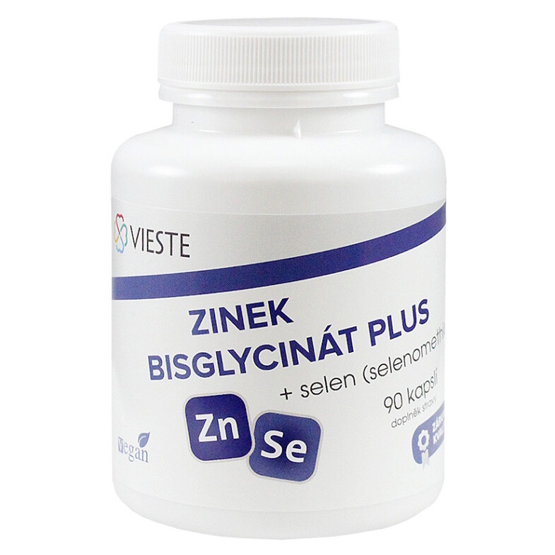 VIESTE Zinok bisglycinát plus 90 kapsúl