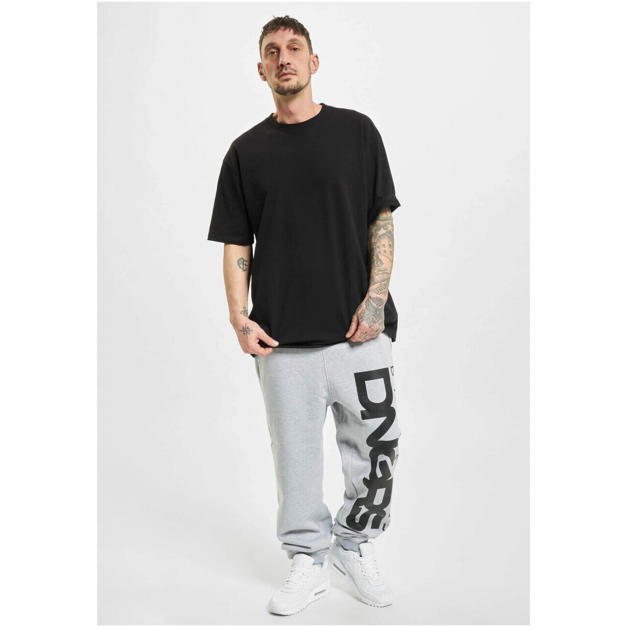 Nohavice športové Dangerous DNGRS Classic - svetlo sivé, XL