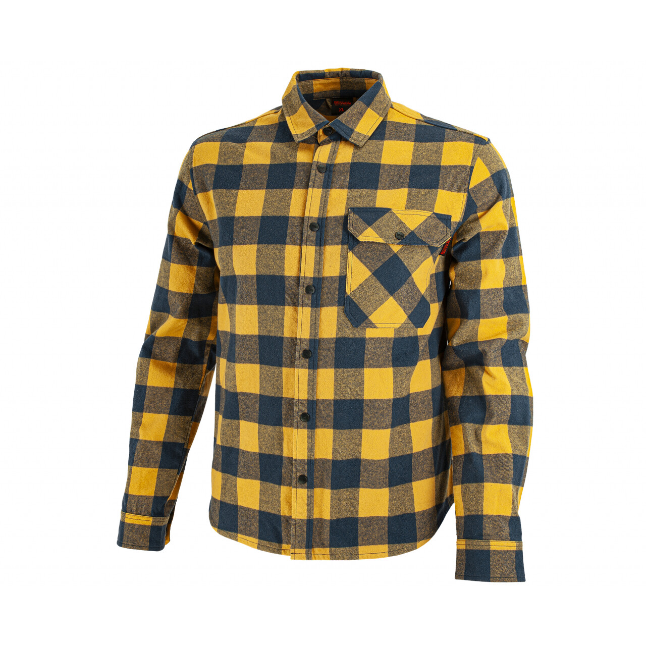 Košeľa Bennon Pippo Shirt - navy-žltá, S