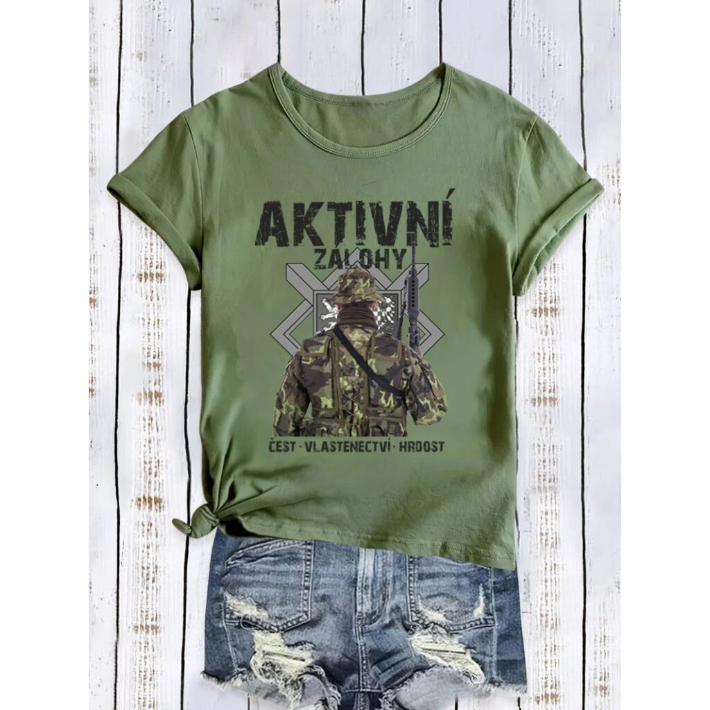 Tričko dámske Striker Aktívne zálohy - olivové, M