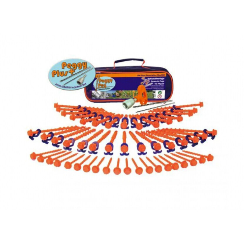 Štartovacia taška Peggy Peg - modrá-oranžová