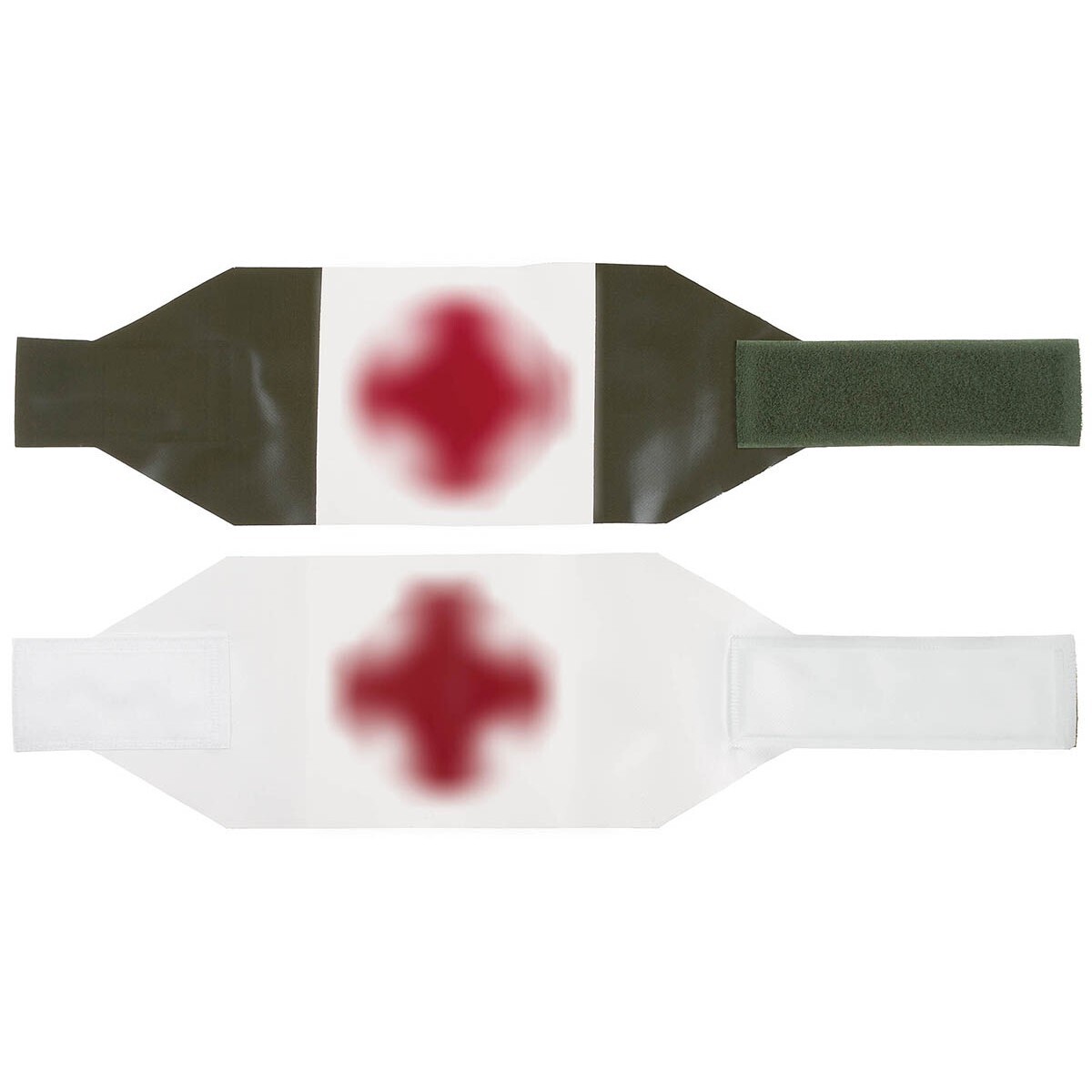 Rukávová páska obojstranná Švédsko Medic - olivová-biela