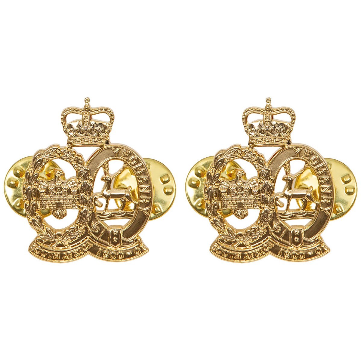 Odznak (pins) britský RAF South Africa Yeomanry 1 pár - zlatý