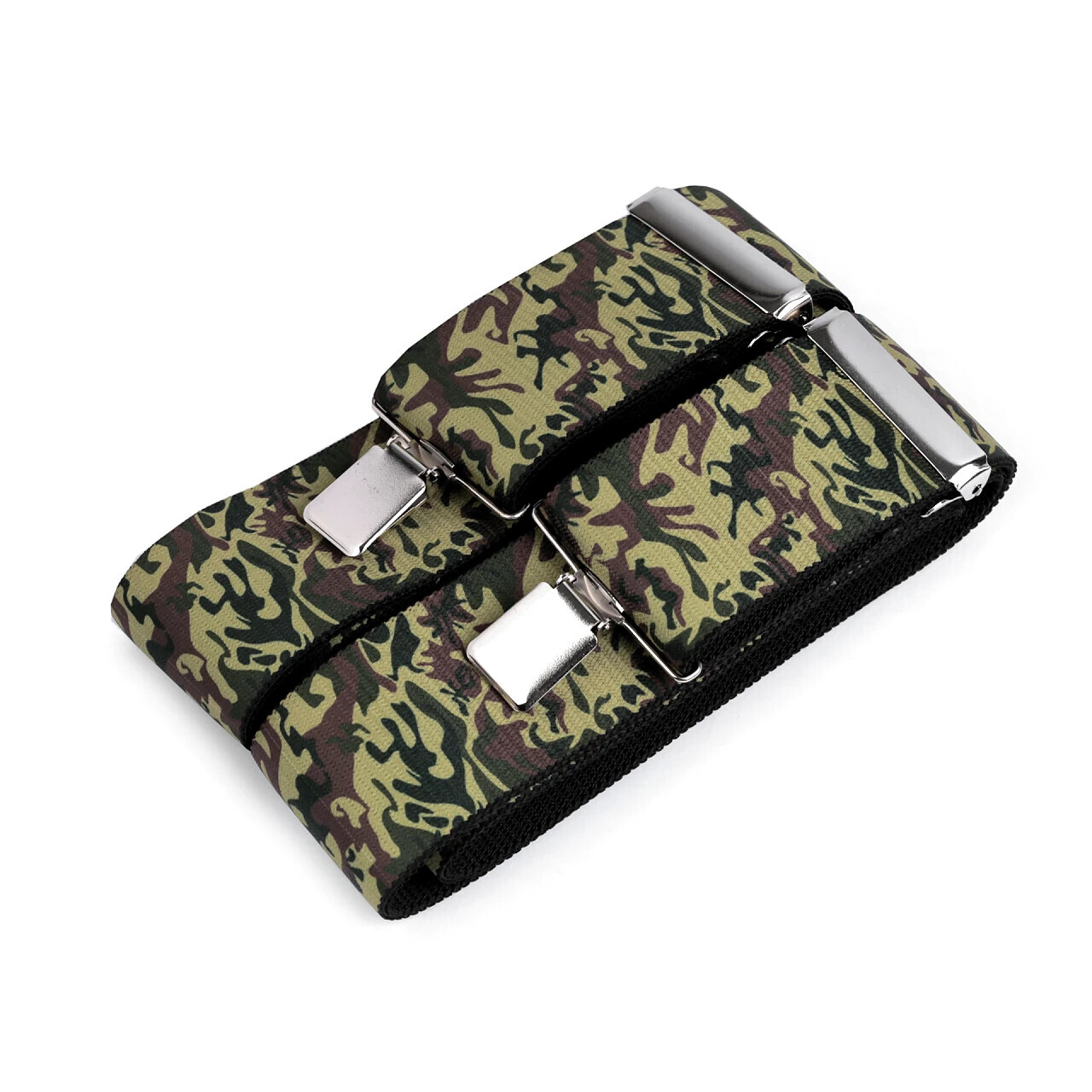 Traky maskáčové šírka 5 cm dĺžka 120 cm - woodland