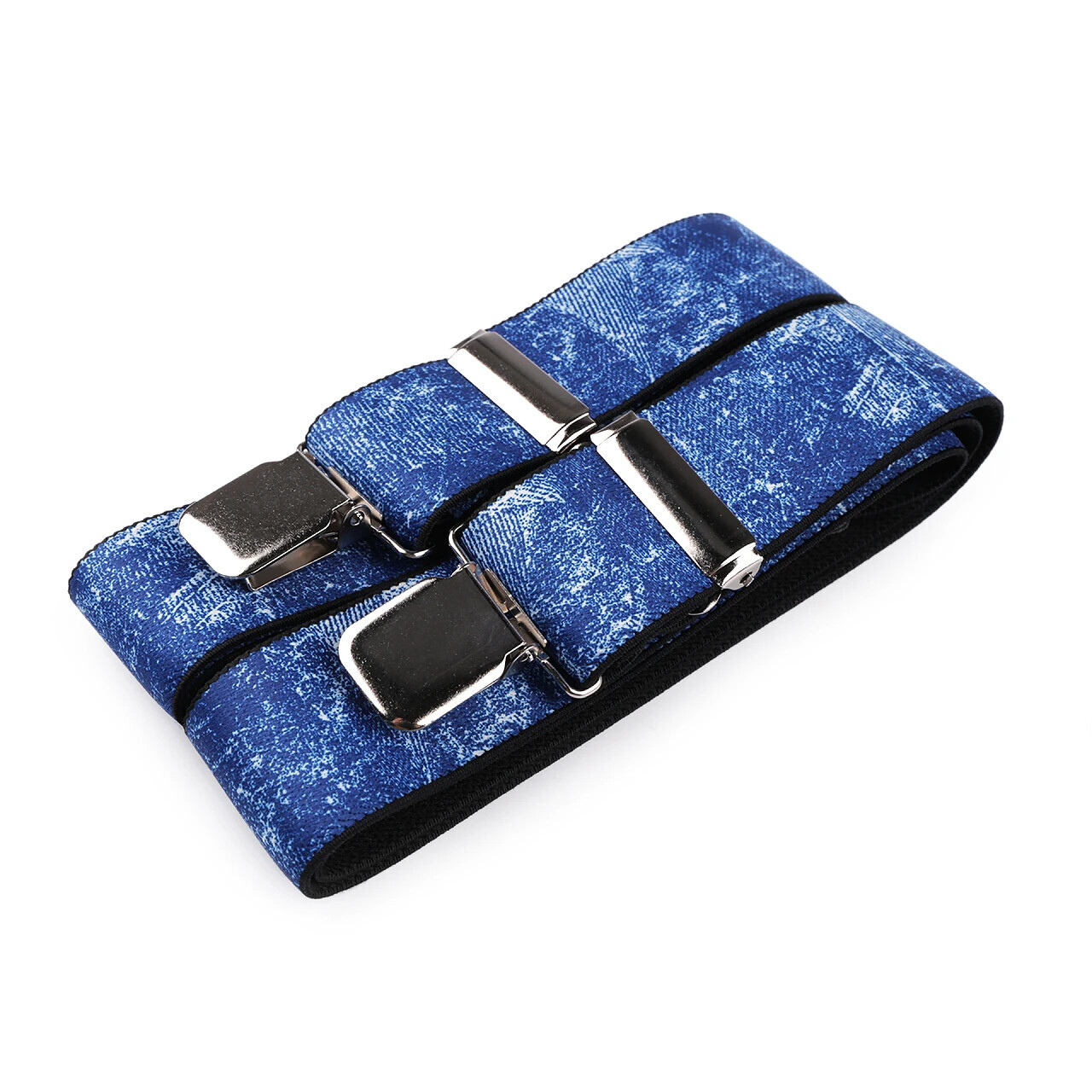 Traky šírka 4 cm Džínsové - modré