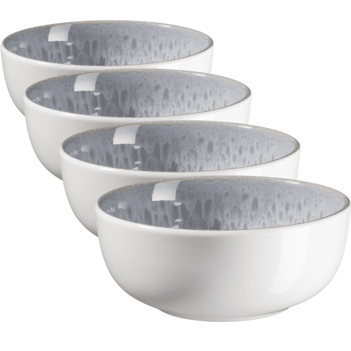 Mäser Súprava misiek Lunaria Grey 12 cm, 4 ks, 12 cm