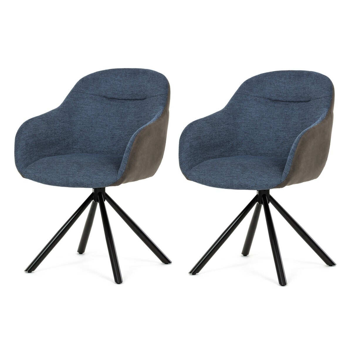 Sada jedálenských stoličiek s vratným mechanizmomDCH-Y1143 BLUE2, 2 ks