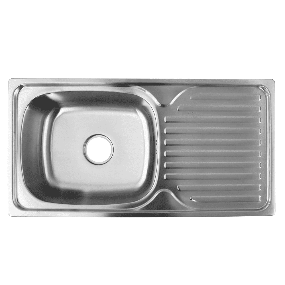 Nerezový drez so sifónom, 86x43, SINKO